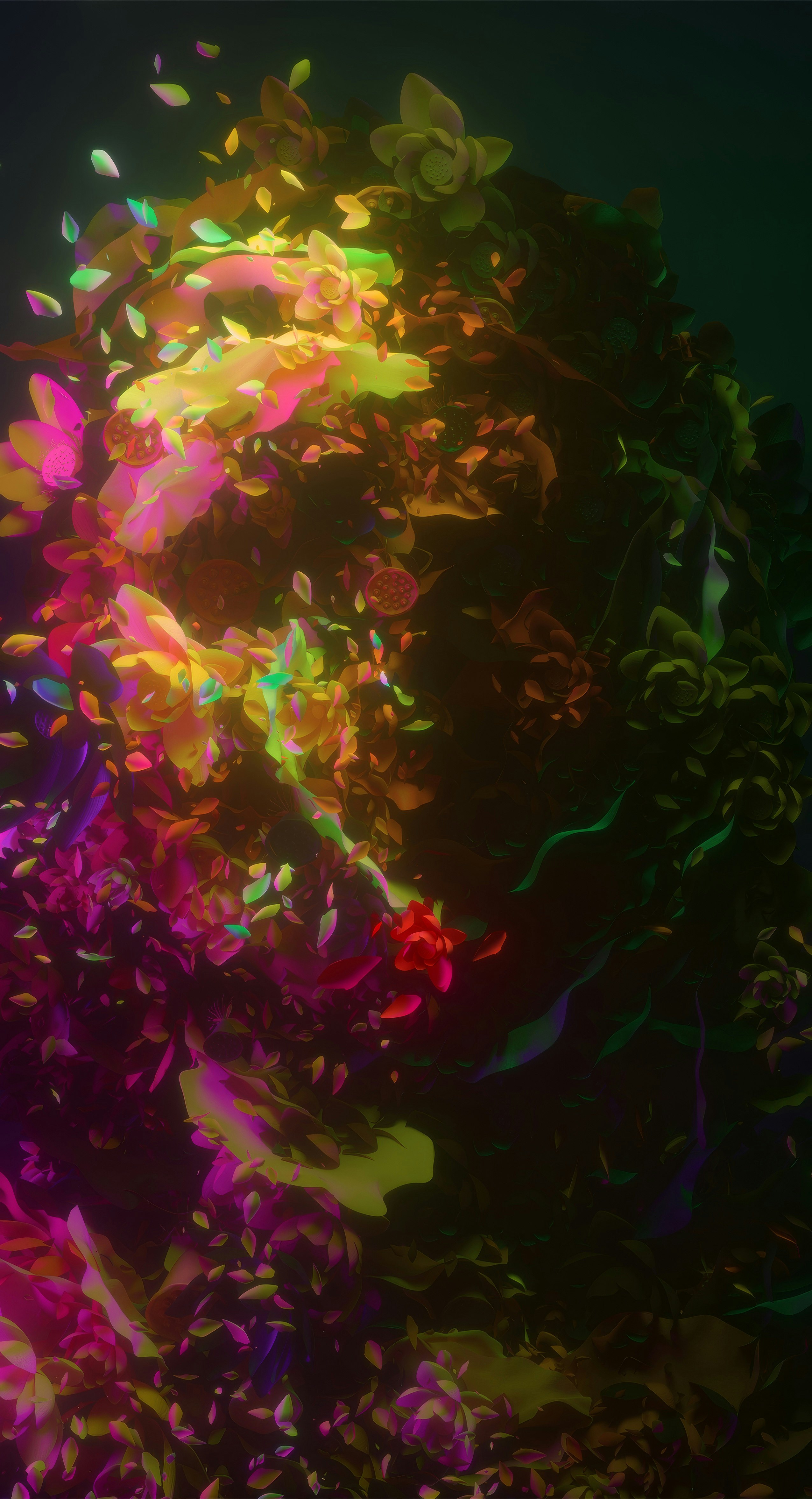 bloomer wallpaper with abstract background