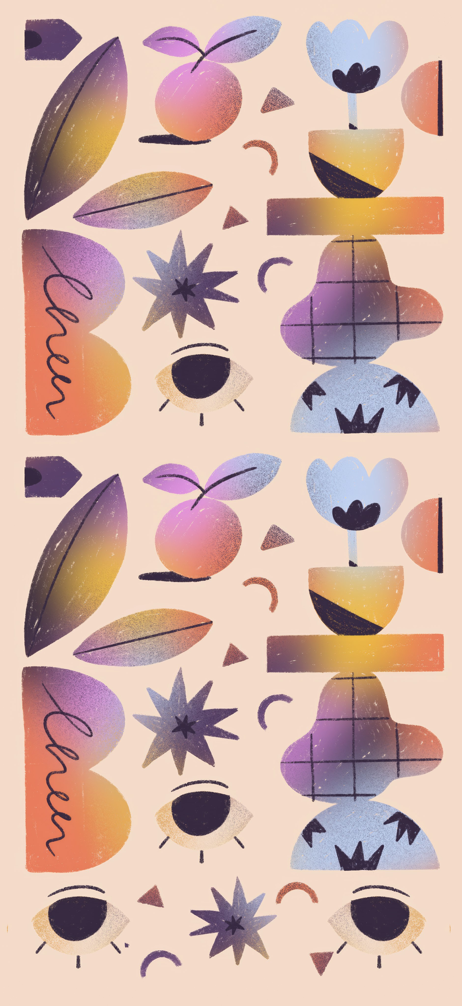 watcher wallpaper with pattern background
